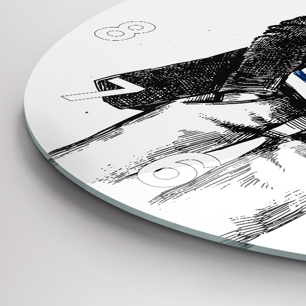 Orologio rotondo Un cane in un corpo umano