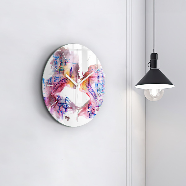 Orologio rotondo Due corpi un'anima