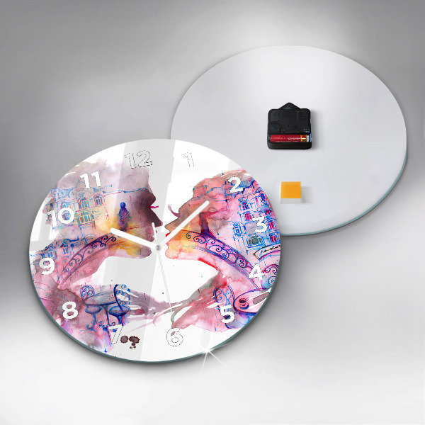 Orologio rotondo Due corpi un'anima