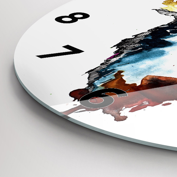 Orologio rotondo Il lupo e la luna piena