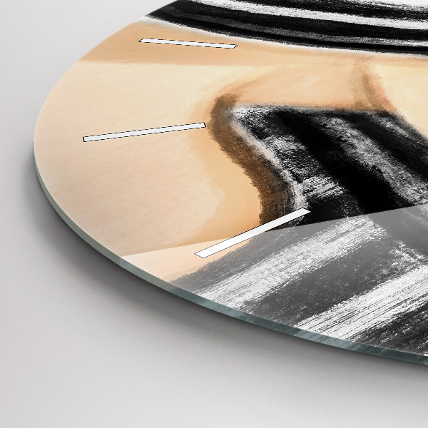 Orologio rotondo Donna in bianco e nero