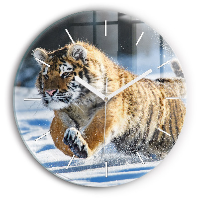 Orologio rotondo Tigre che salta