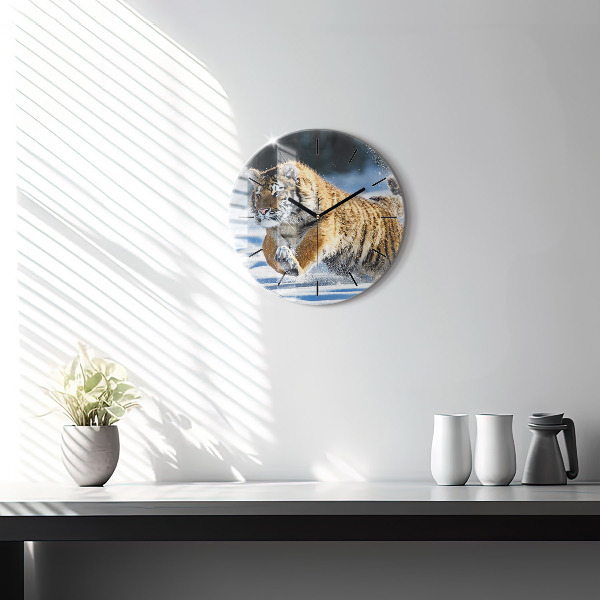 Orologio rotondo Tigre che salta