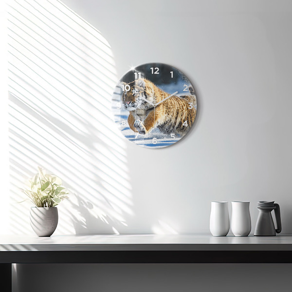 Orologio rotondo Tigre che salta