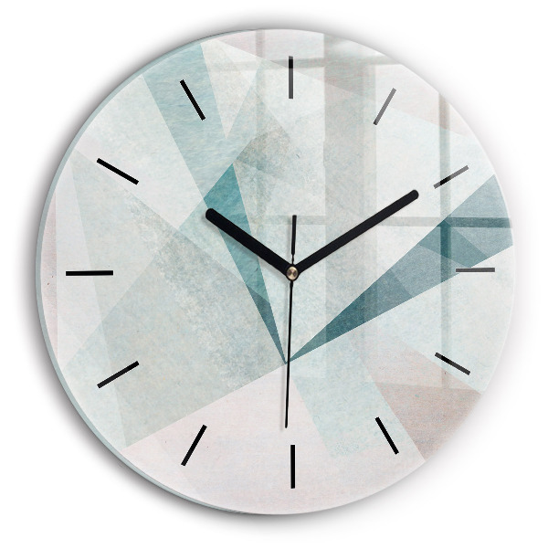 Orologio rotondo Triangoli Texture astratta