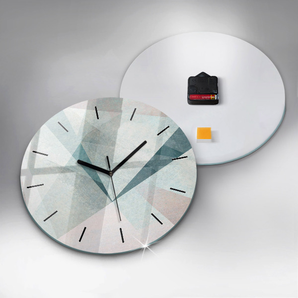 Orologio rotondo Triangoli Texture astratta