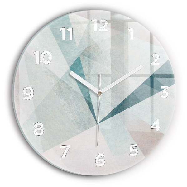 Orologio rotondo Triangoli Texture astratta