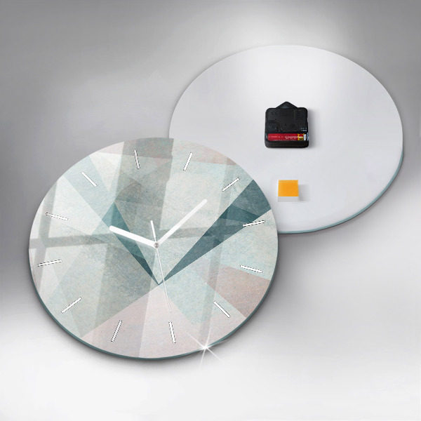 Orologio rotondo Triangoli Texture astratta