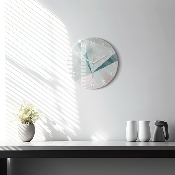Orologio rotondo Triangoli Texture astratta