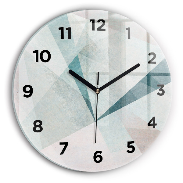Orologio rotondo Triangoli Texture astratta