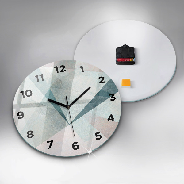 Orologio rotondo Triangoli Texture astratta