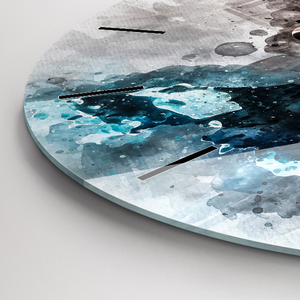 Orologio rotondo Volti astratti