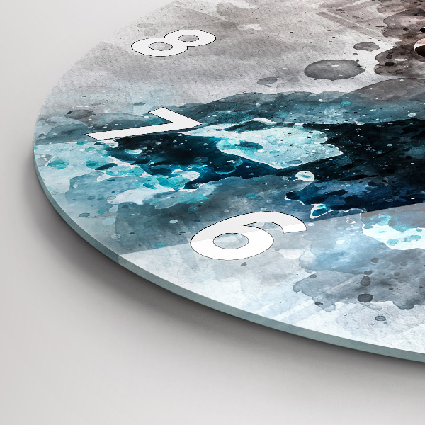 Orologio rotondo Volti astratti