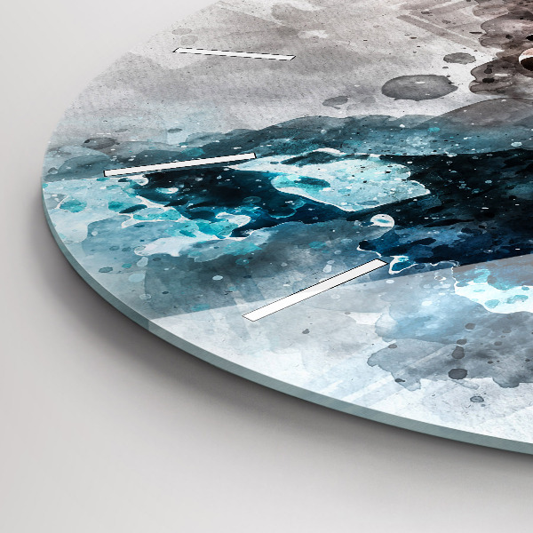 Orologio rotondo Volti astratti