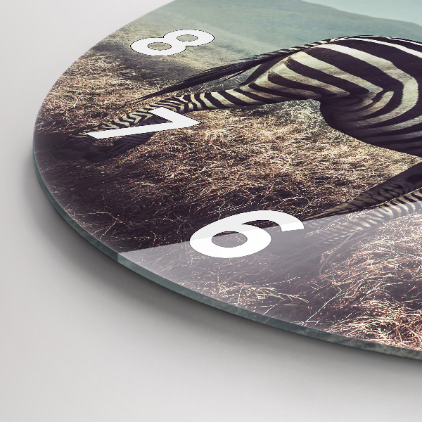 Orologio rotondo Zebra – Astrazione