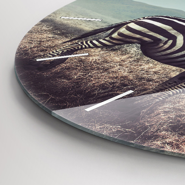 Orologio rotondo Zebra – Astrazione