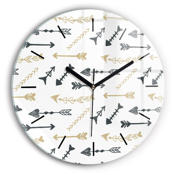 Orologio rotondo Motivo geometrico hipster