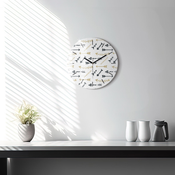 Orologio rotondo Motivo geometrico hipster