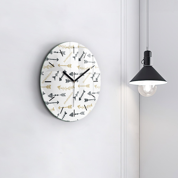 Orologio rotondo Motivo geometrico hipster