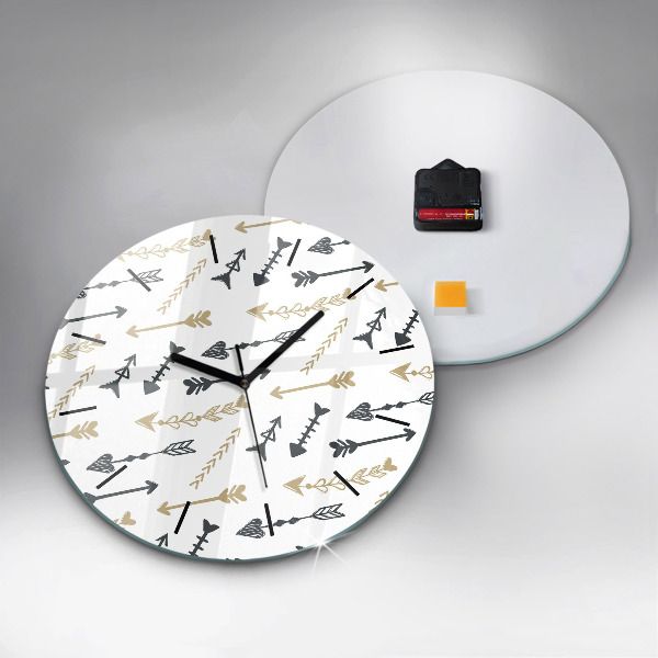 Orologio rotondo Motivo geometrico hipster