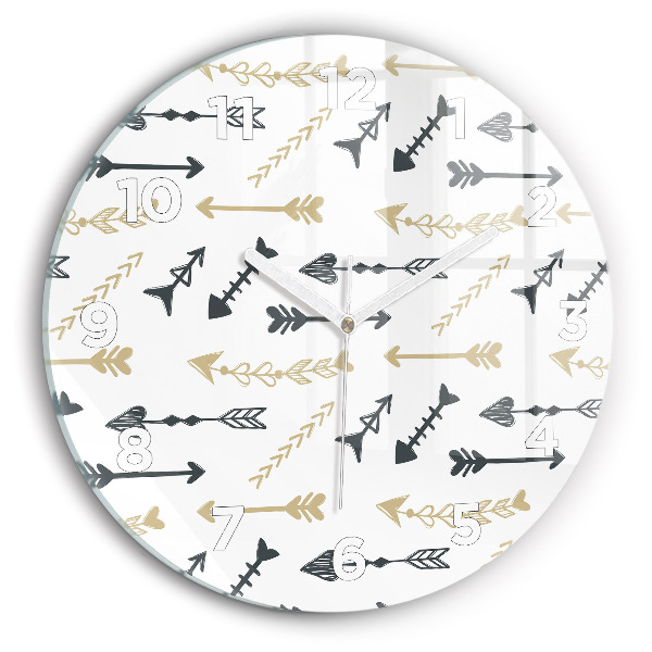 Orologio rotondo Motivo geometrico hipster