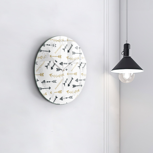 Orologio rotondo Motivo geometrico hipster