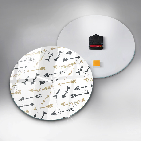 Orologio rotondo Motivo geometrico hipster