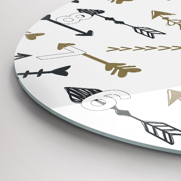 Orologio rotondo Motivo geometrico hipster