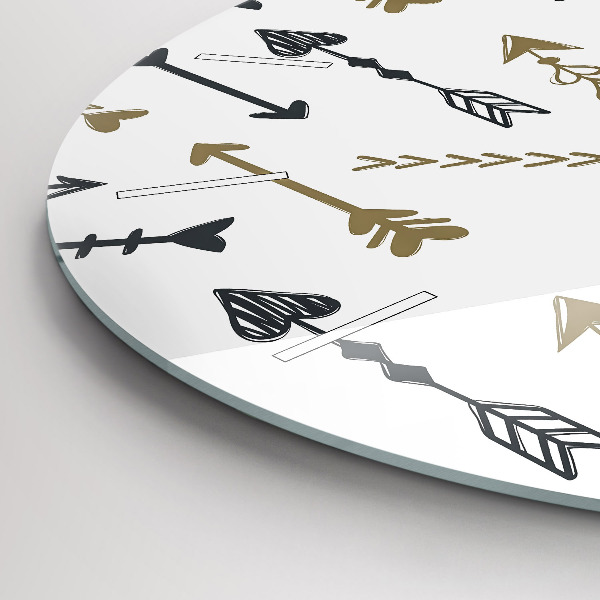 Orologio rotondo Motivo geometrico hipster
