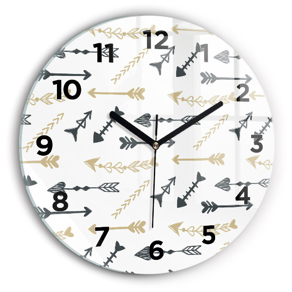 Orologio rotondo Motivo geometrico hipster
