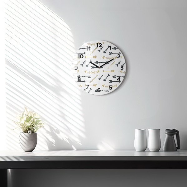 Orologio rotondo Motivo geometrico hipster