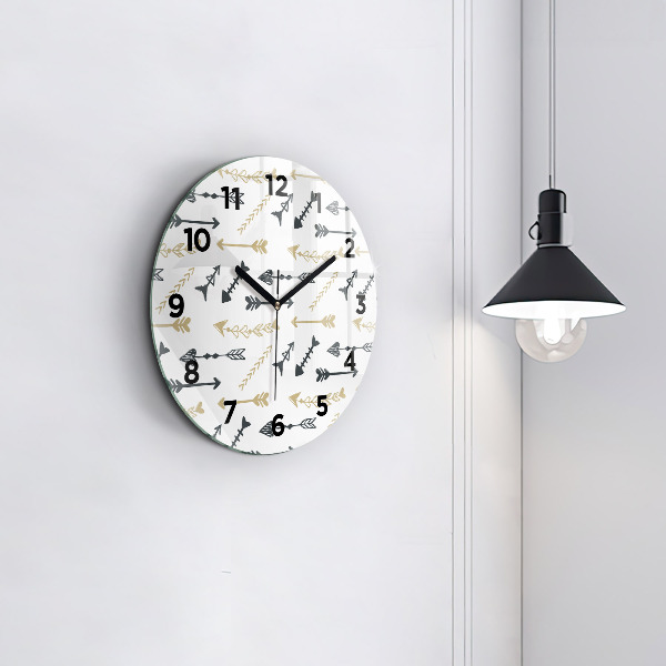 Orologio rotondo Motivo geometrico hipster