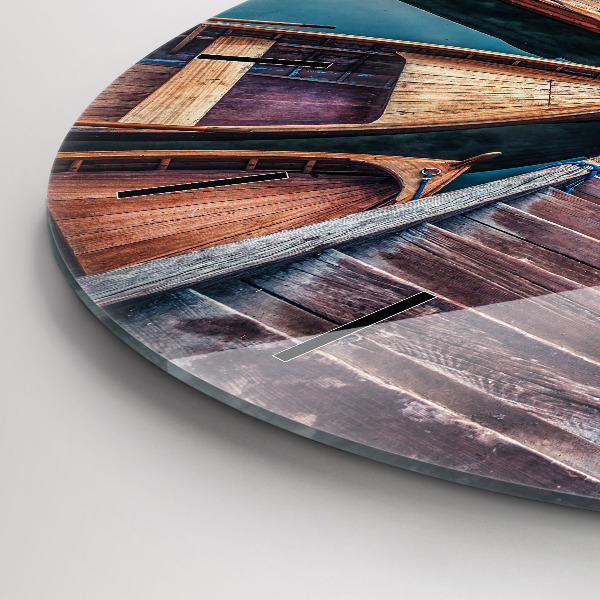 Orologio rotondo Molo e lago