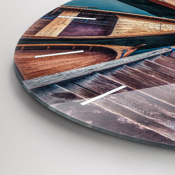 Orologio rotondo Molo e lago