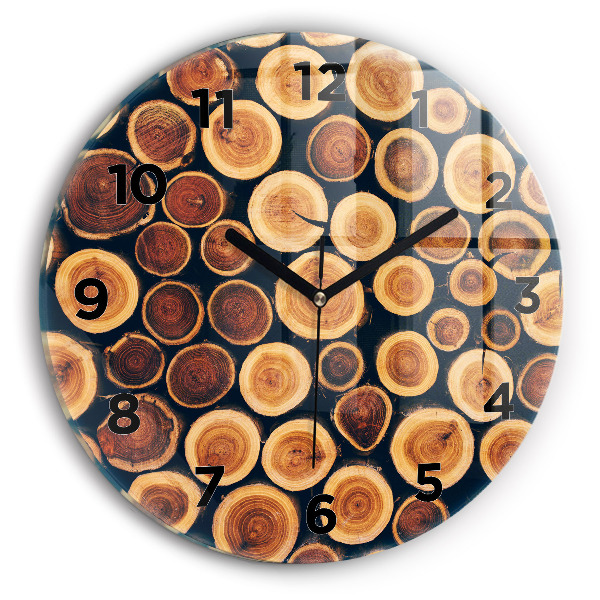 Orologio rotondo Legna