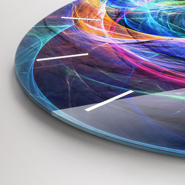 Orologio rotondo Frattale colorato