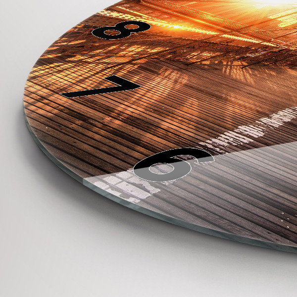 Orologio rotondo Ponte di Brooklyn New York