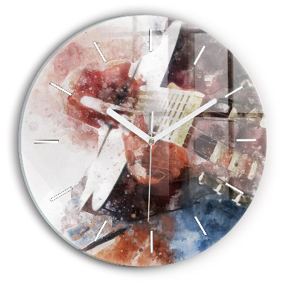 Orologio rotondo Visualizzazione della chitarra