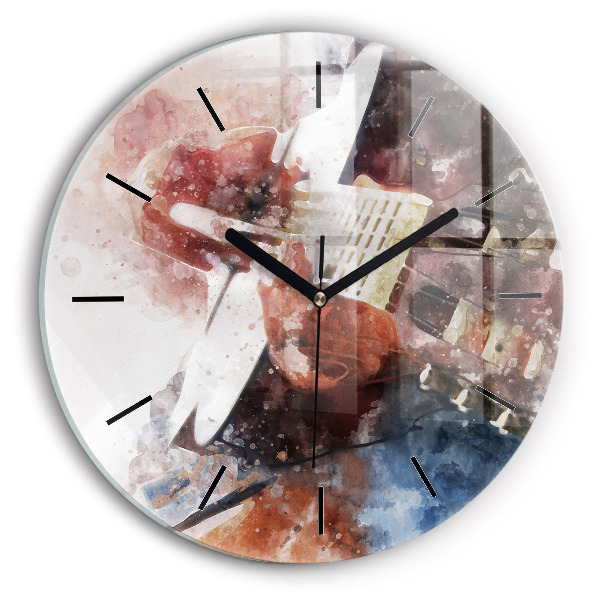 Orologio rotondo Visualizzazione della chitarra