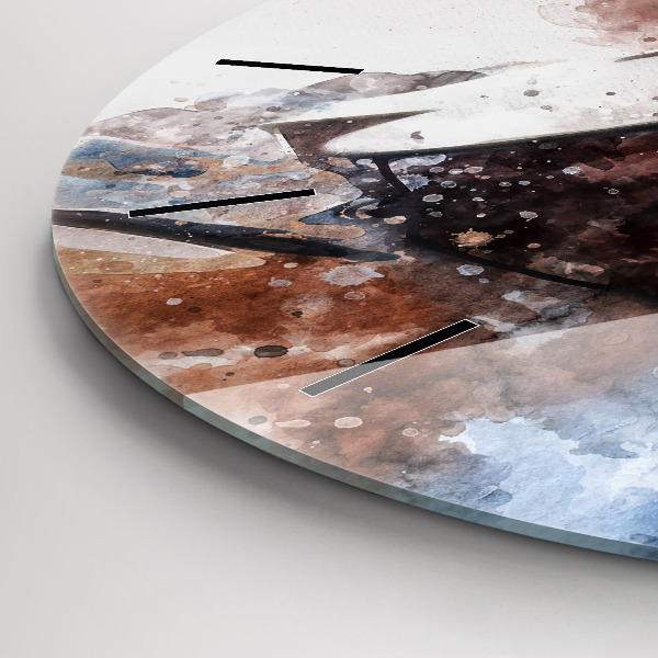 Orologio rotondo Visualizzazione della chitarra