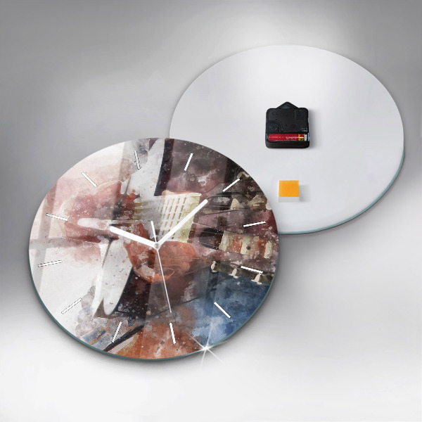 Orologio rotondo Visualizzazione della chitarra