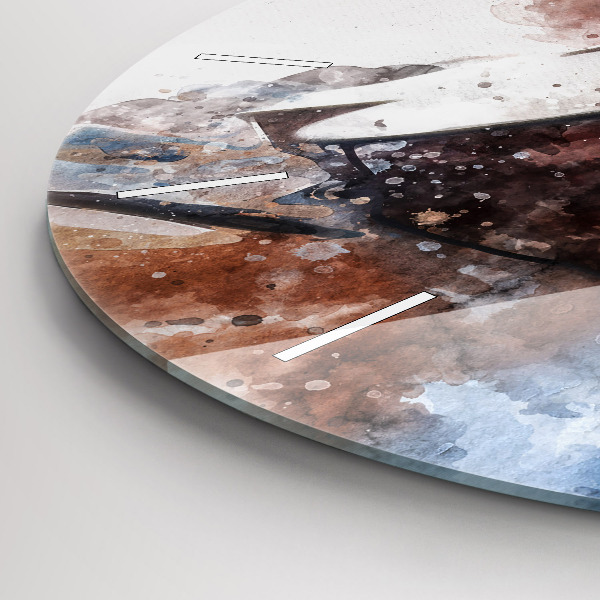 Orologio rotondo Visualizzazione della chitarra