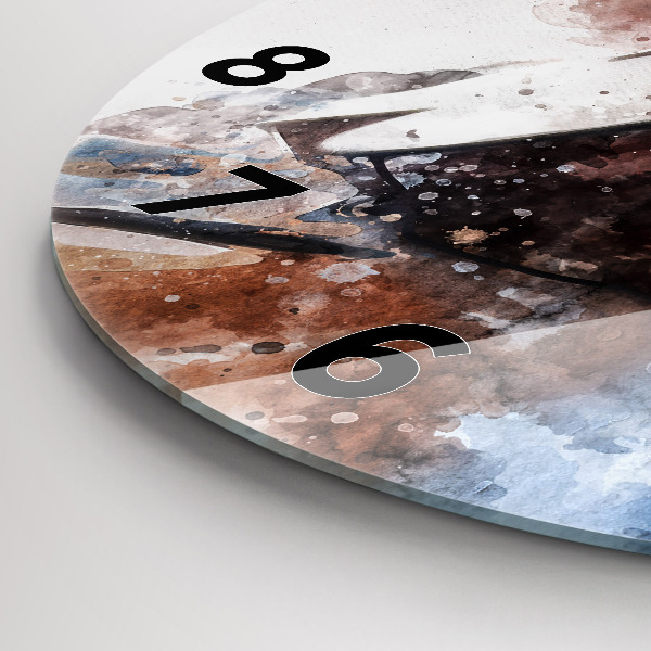 Orologio rotondo Visualizzazione della chitarra