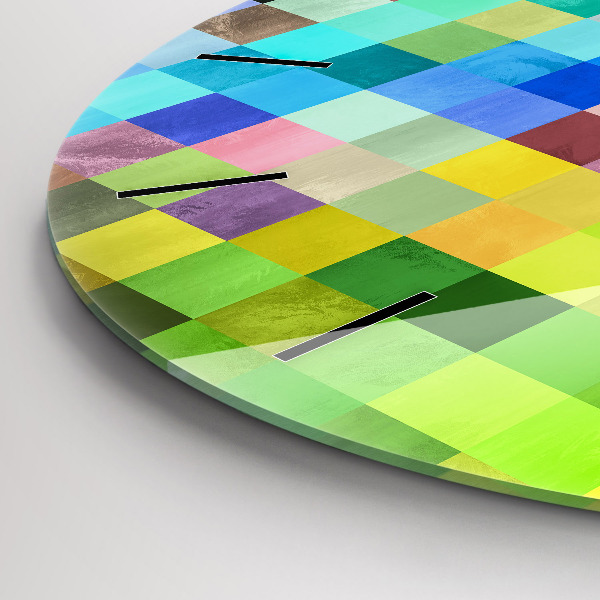 Orologio rotondo Composizione dei quadrati