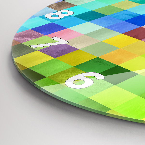 Orologio rotondo Composizione dei quadrati