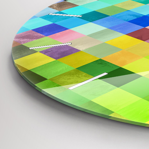 Orologio rotondo Composizione dei quadrati