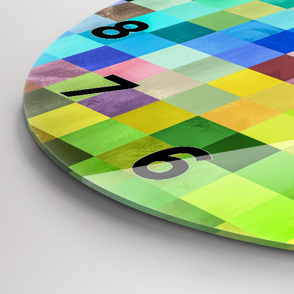 Orologio rotondo Composizione dei quadrati