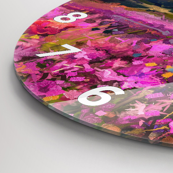 Orologio rotondo Prato al tramonto