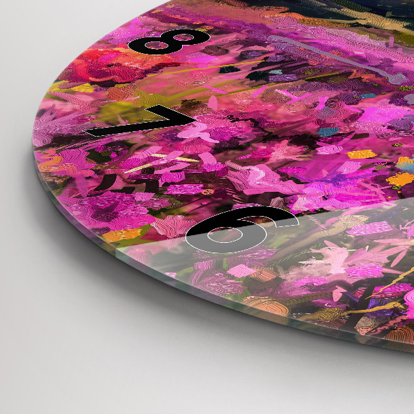 Orologio rotondo Prato al tramonto