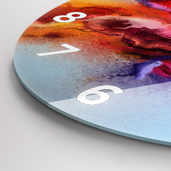 Orologio rotondo Vernice rovesciata